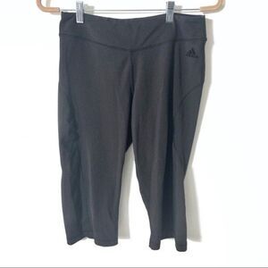 Adidas leggings women black cropped leggings size large